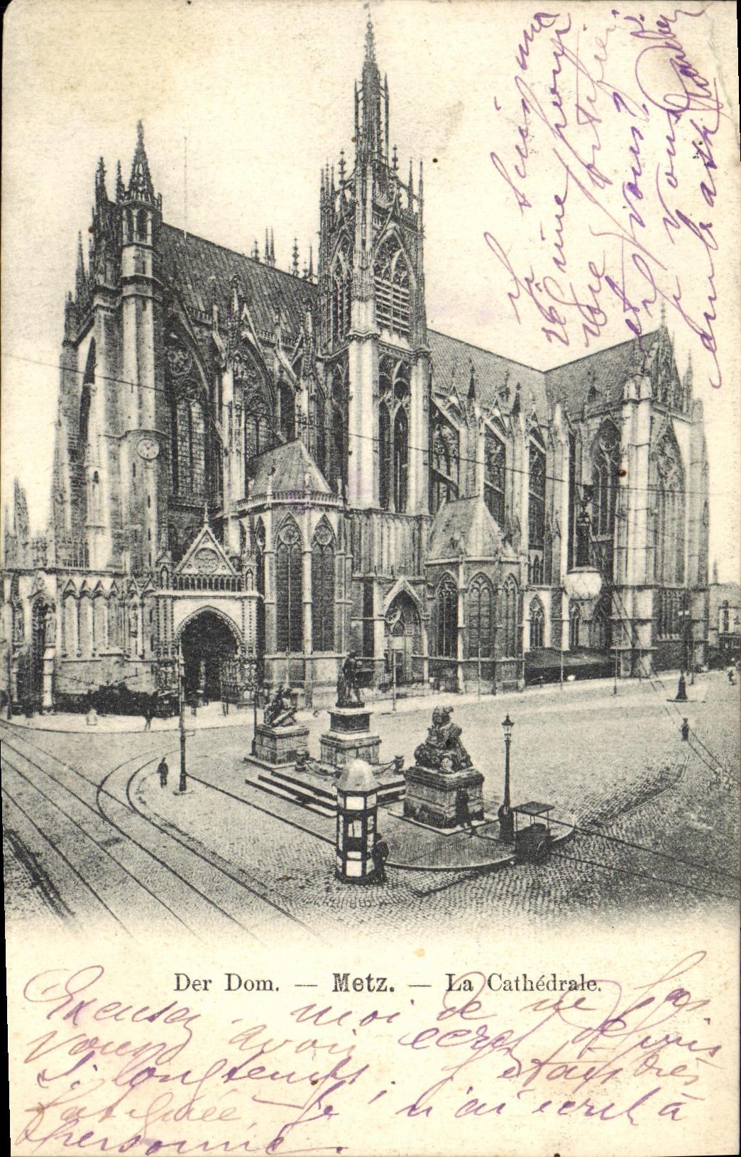 CPA Der Dom Metz La Cathedrale 