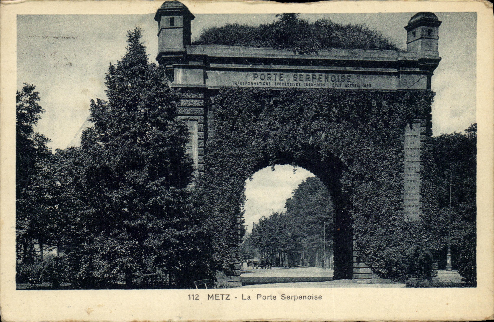 CPA Metz La Porte Serpenoise
