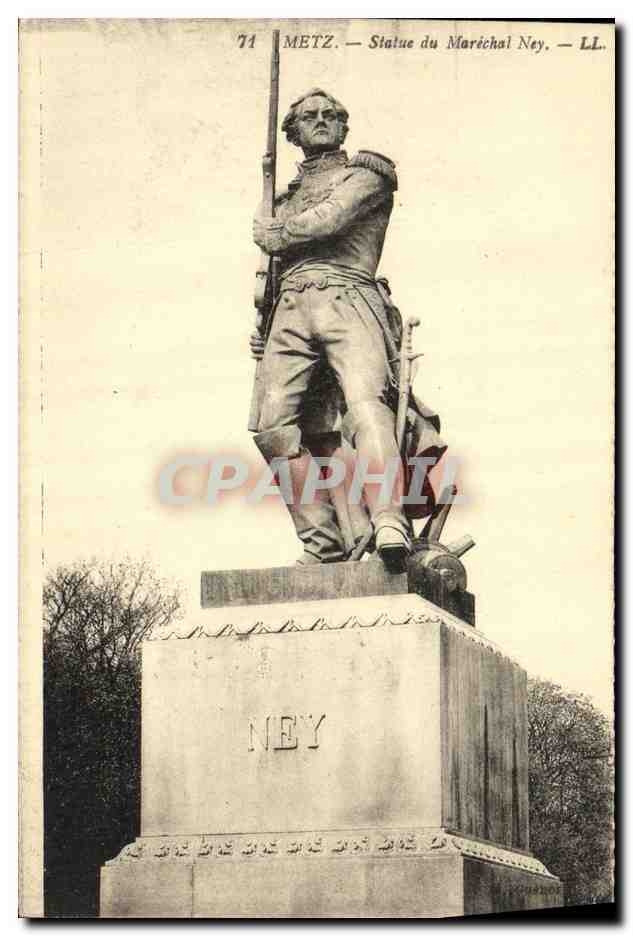 CPA Metz Statue Du Marechal Ney