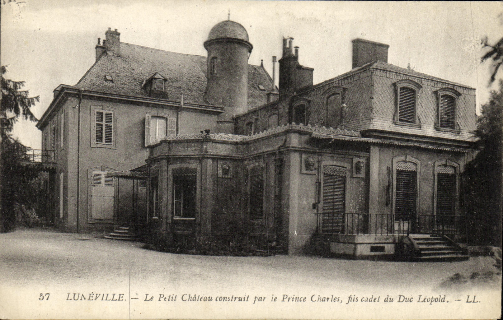 VINTAGE POSTCARD Luneville the Small Castle Built by Prince Charles made junior by the Duke Leopold