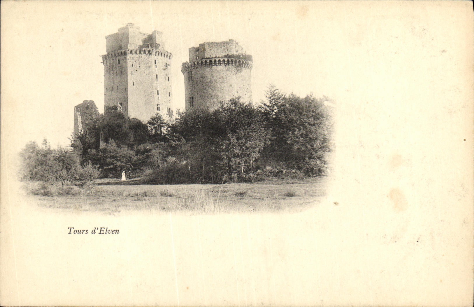 VINTAGE POSTCARD Tours D Elven