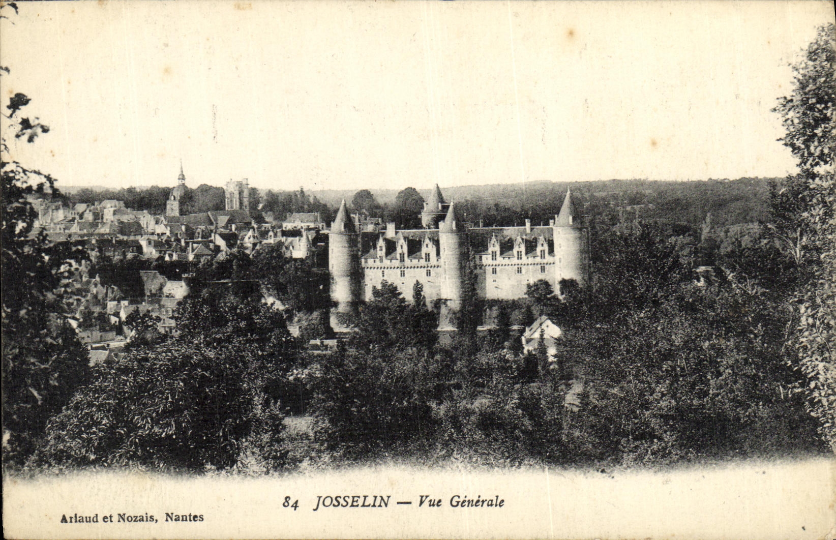 CPA Josselin Vue Generale