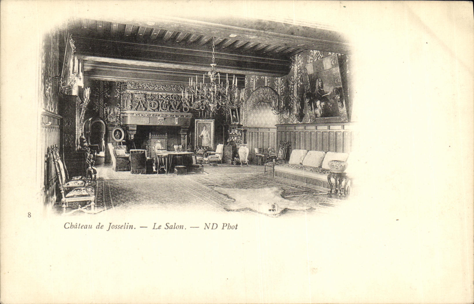 CPA Chateau de Josselin Le Salon