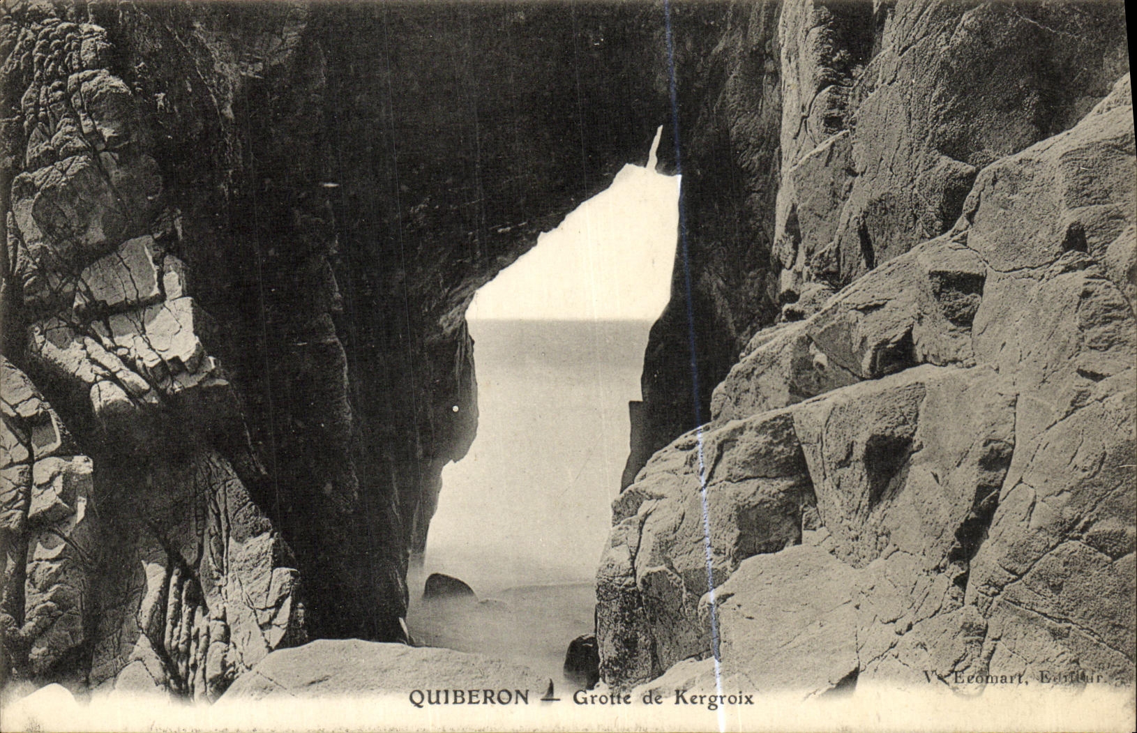 CPA Quiberon Grotte de Kergroix