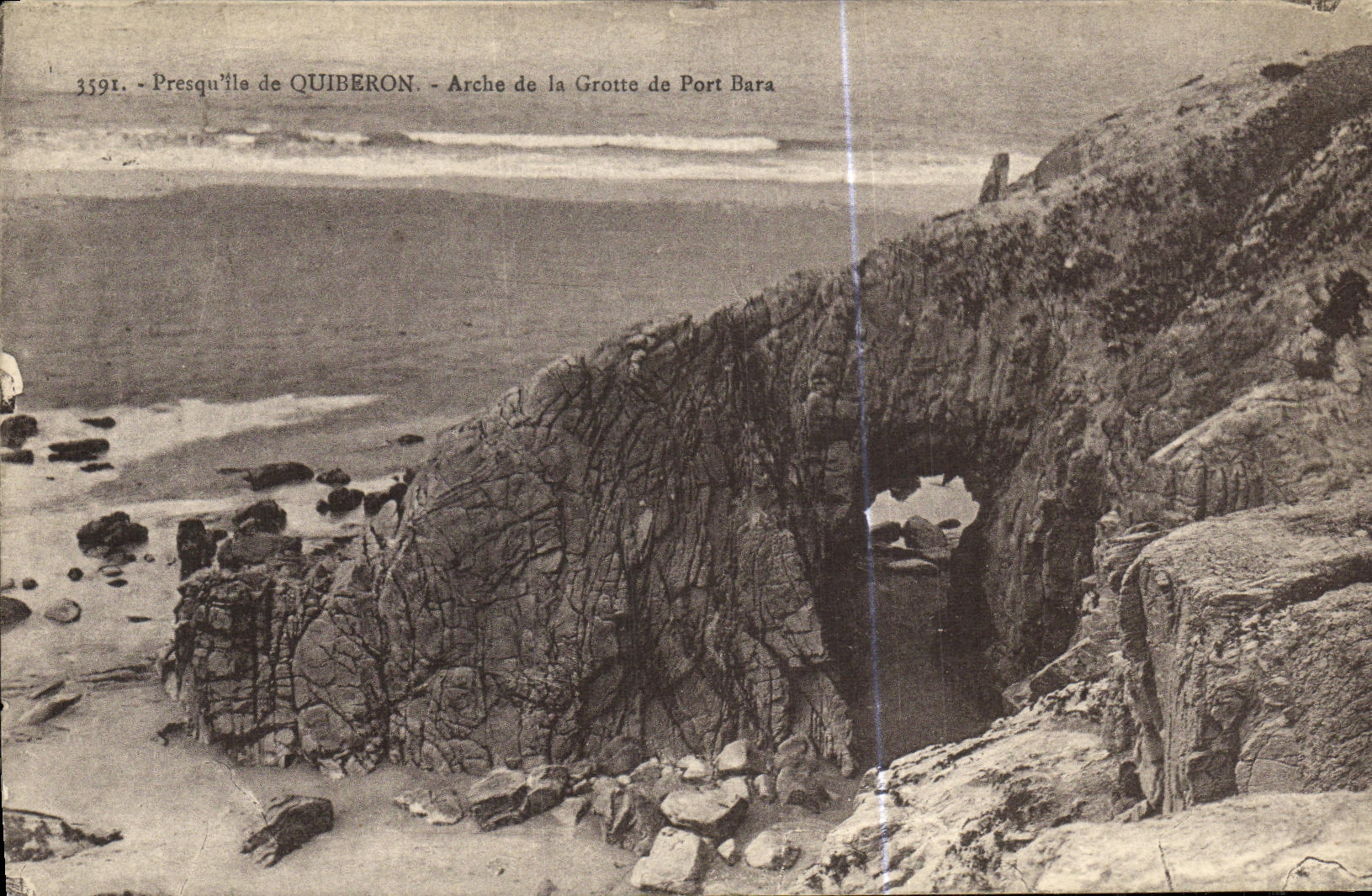 CPA Quiberon Arche de la Grotte de Port Bara