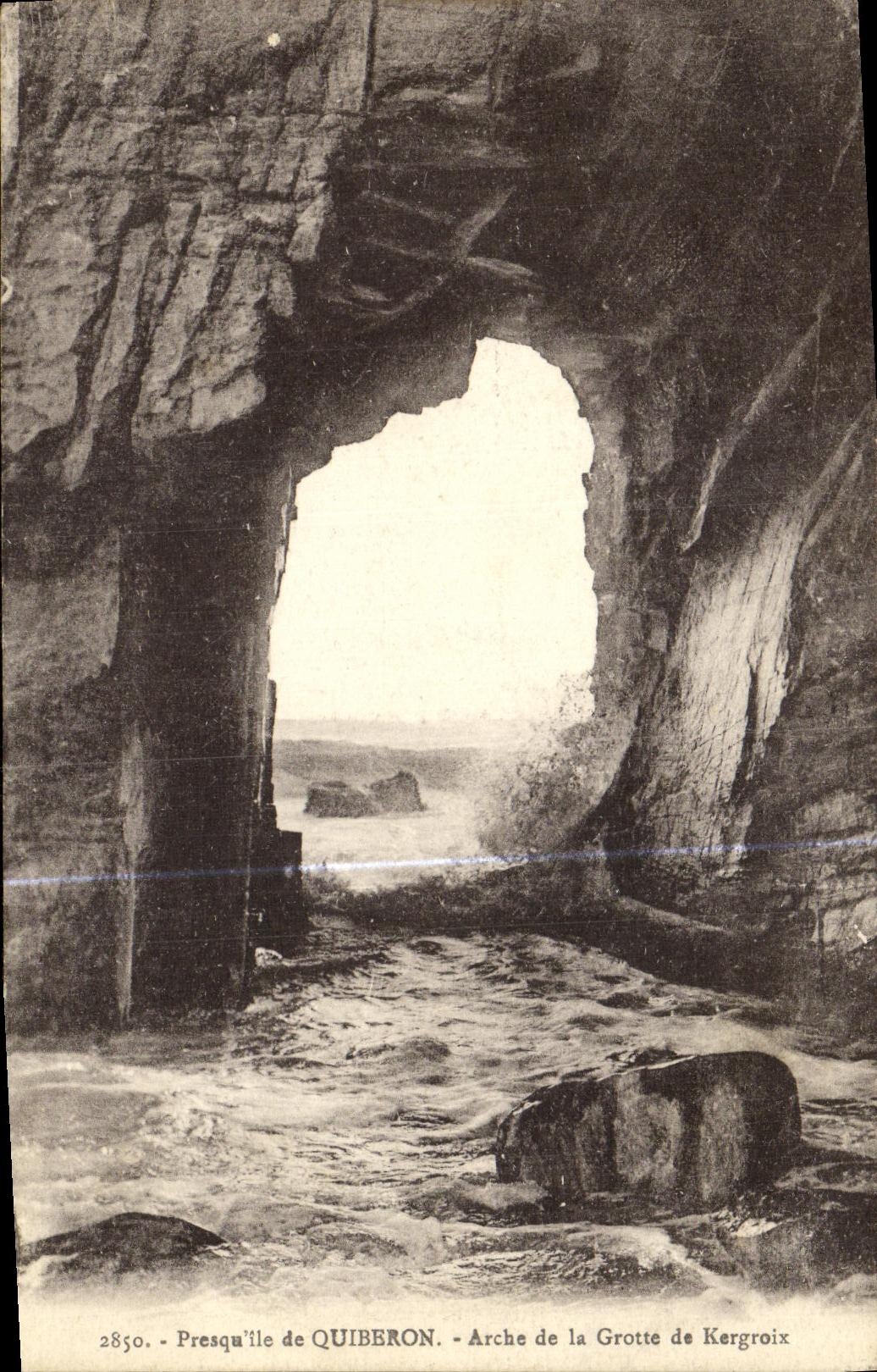CPA Quiberon Arche de la Grotte de Kergroix