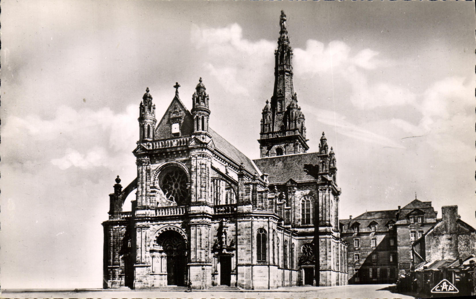MODERN CARD Sainte Anne D Auray View of the Basilica