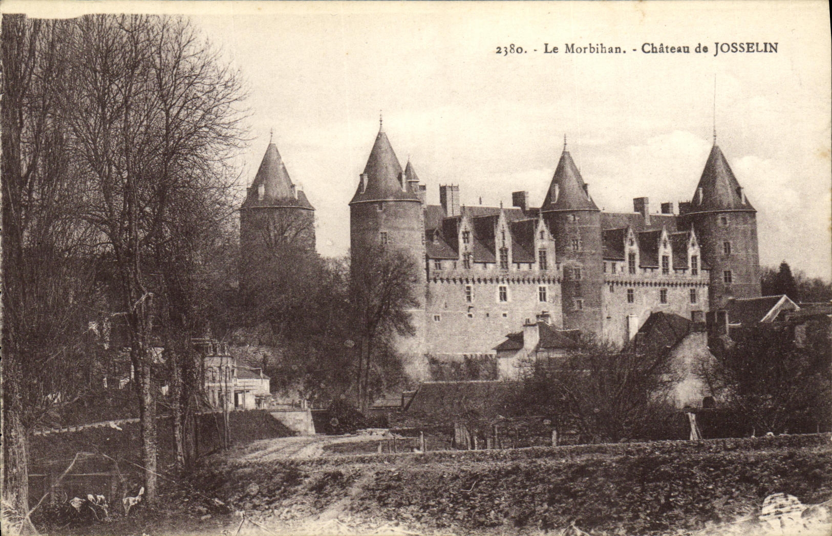 Castillo de la POSTAL de la VENDIMIA de Josselin Morbihan