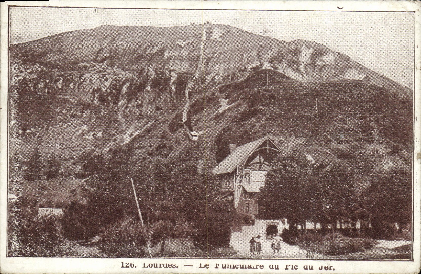CPA Lourdes Le Funiculaire au Pic du Jer