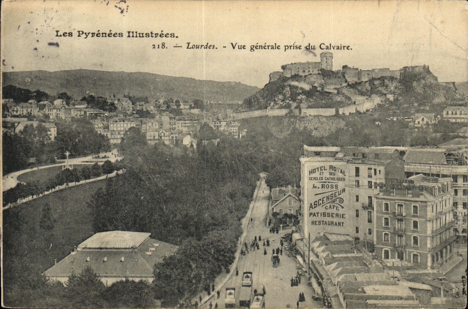 CPA Lourdes Vue Generale prise du Calvaire