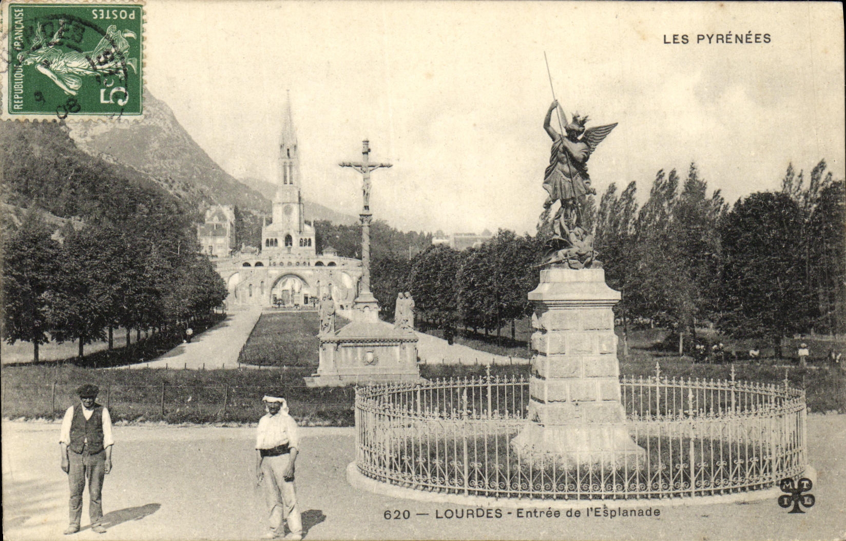 CPA Lourdes Entree de l Esplanade