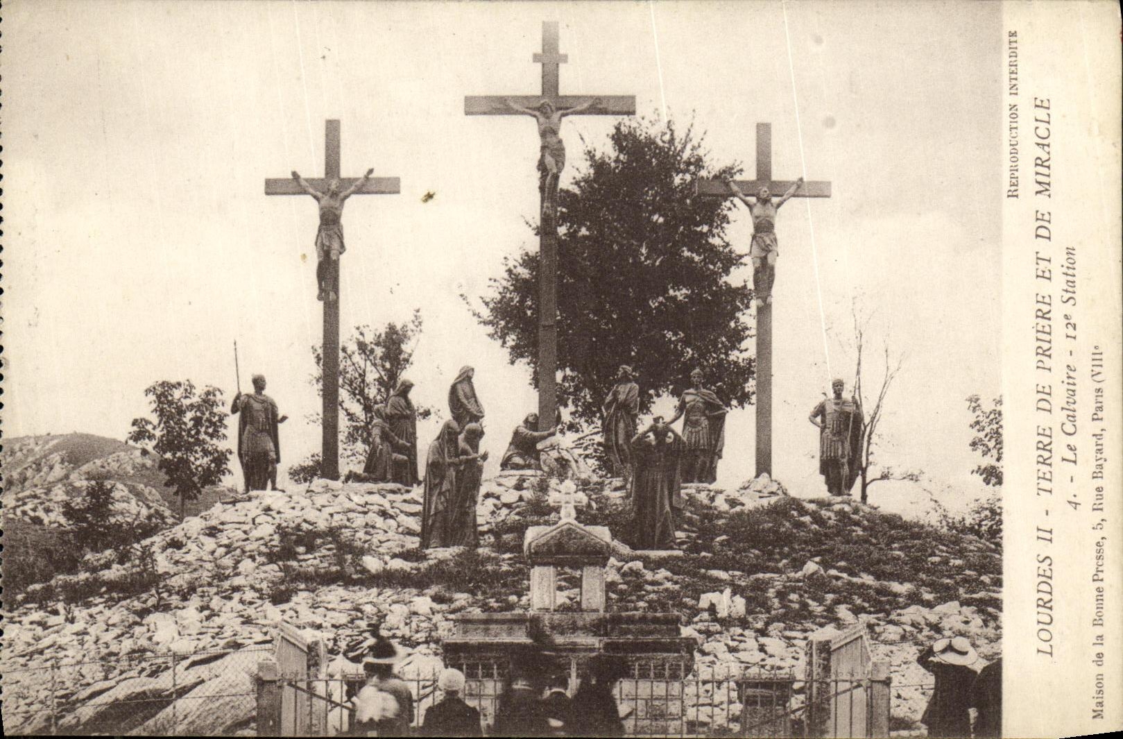 CPA Lourdes Terre de Priere et de Miracle Le Calvaire 12eme Station