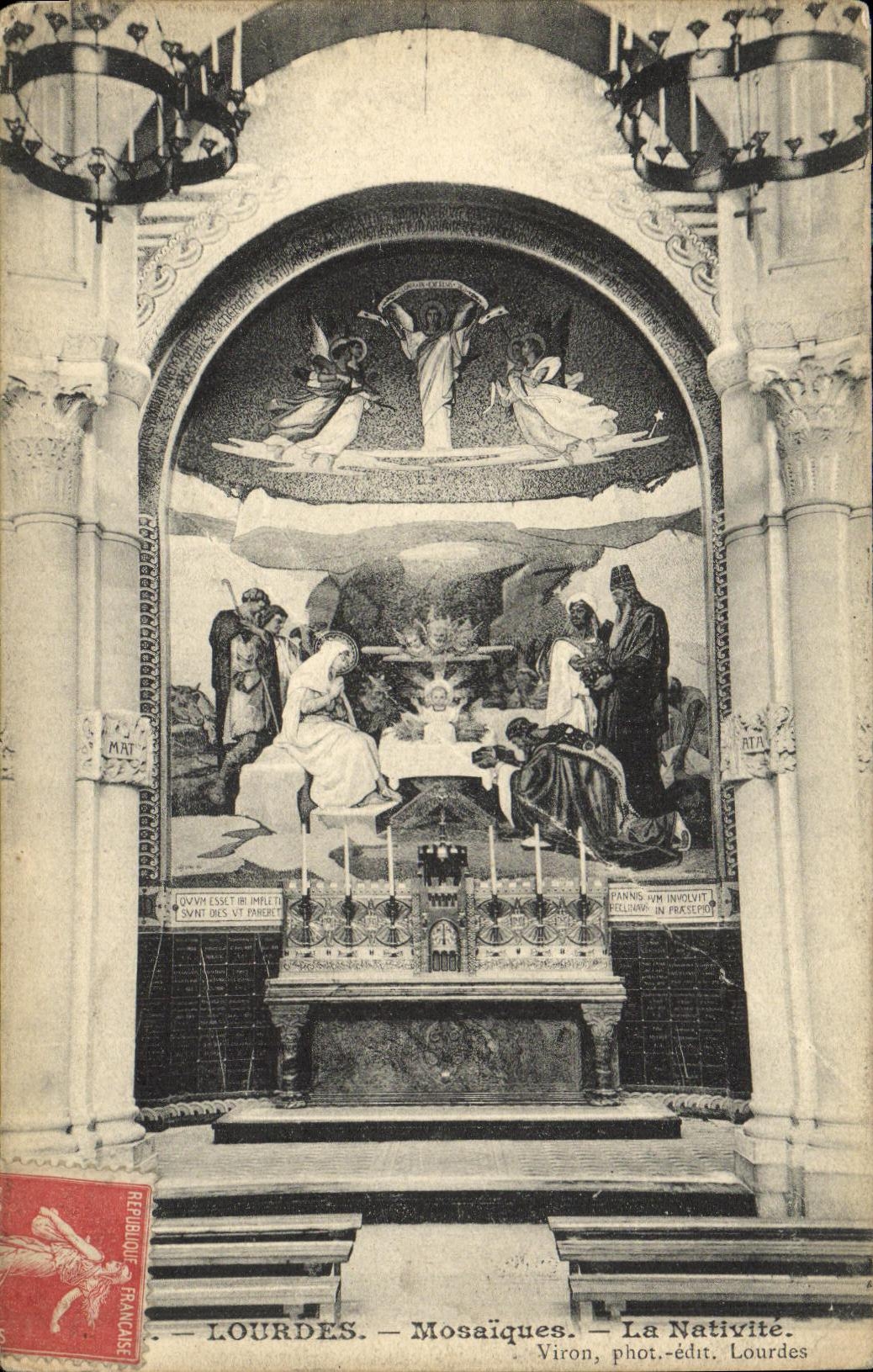 CPA Lourdes Mosaiques La Nativite