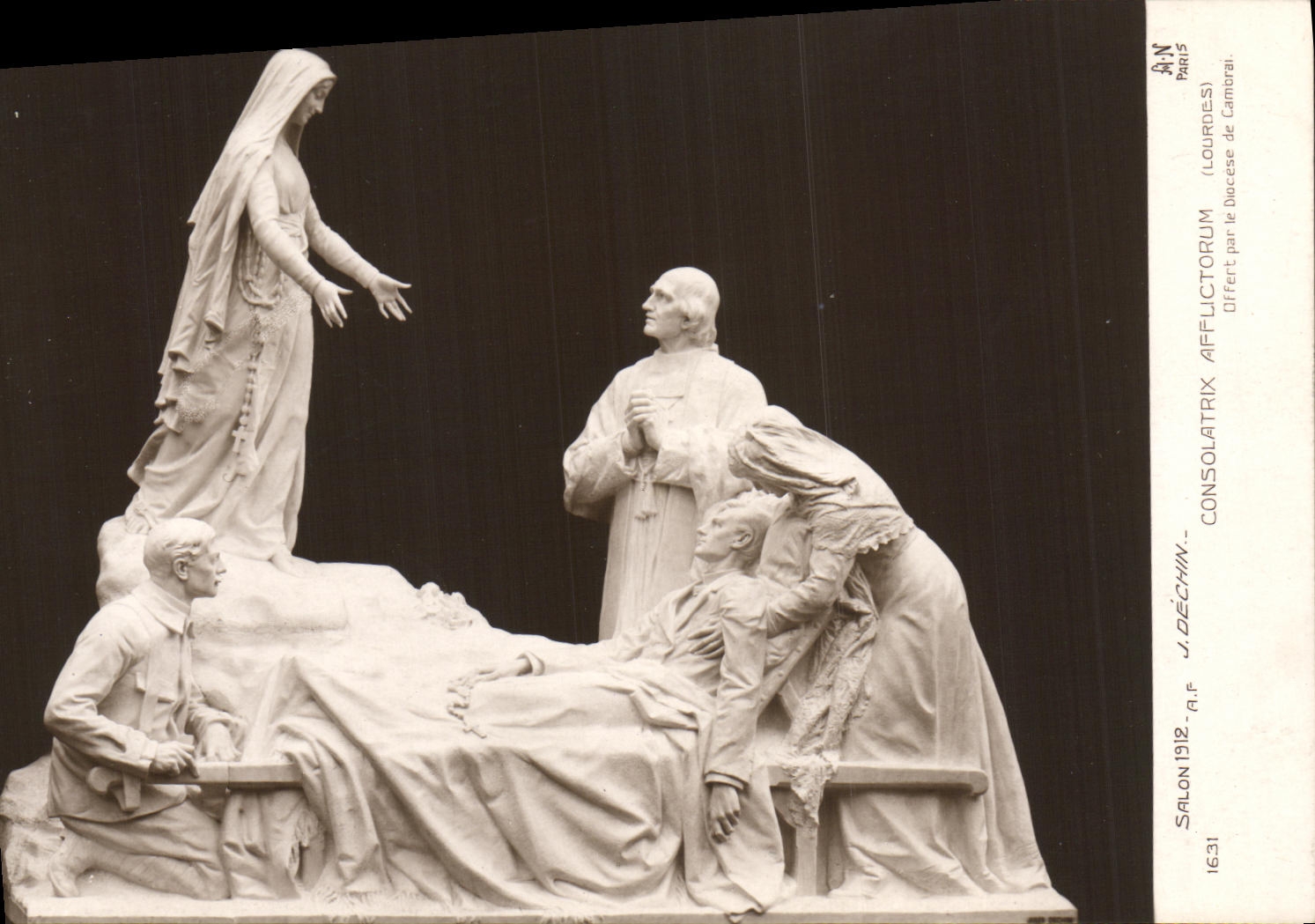 VINTAGE POSTCARD Living room 1912 Consolatrix Afflictorum