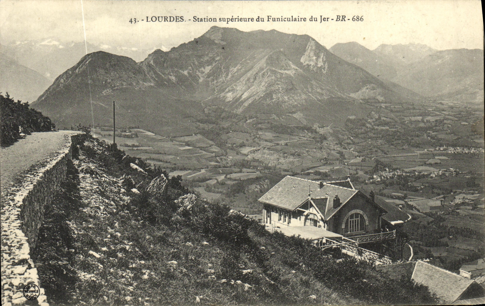 CPA Lourdes Station Superieure du Funiculaire du Jer 