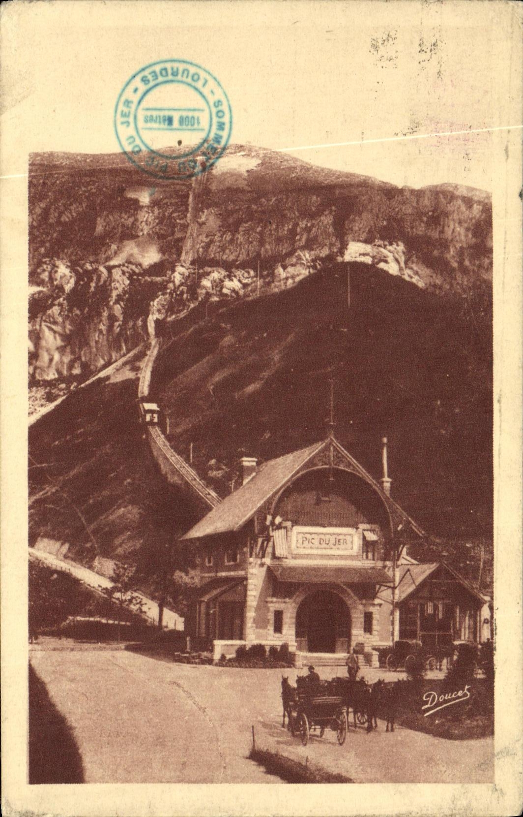 CPA Lourdes La Gare du Pic du Jer 