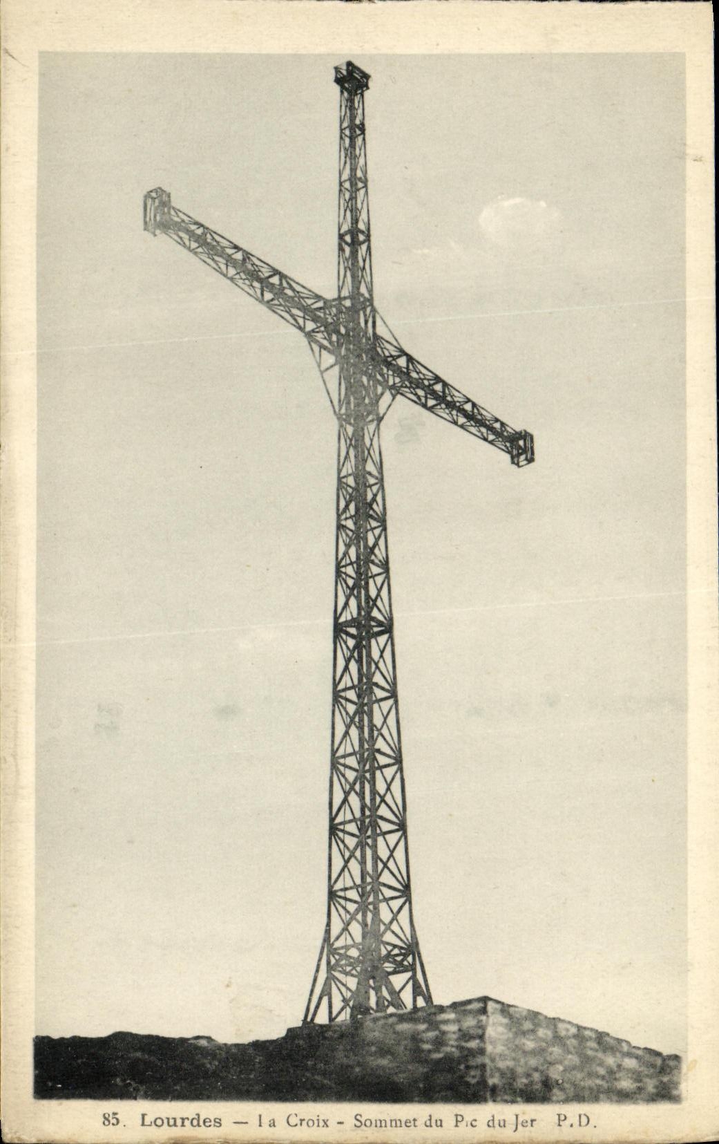CPA Lourdes la Croix Sommet du Pic du Jer