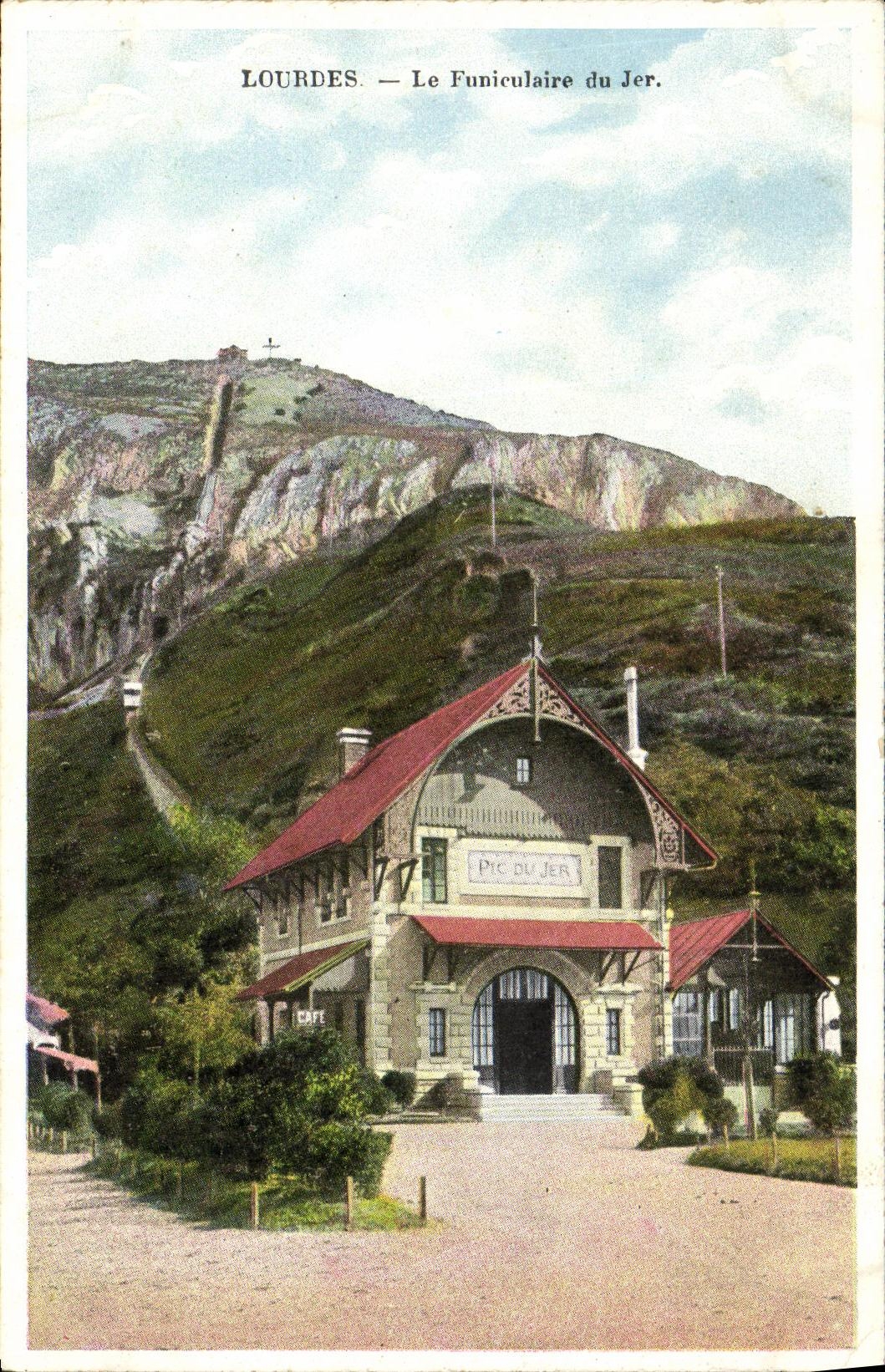 CPA Lourdes Le Funiculaire du Jer