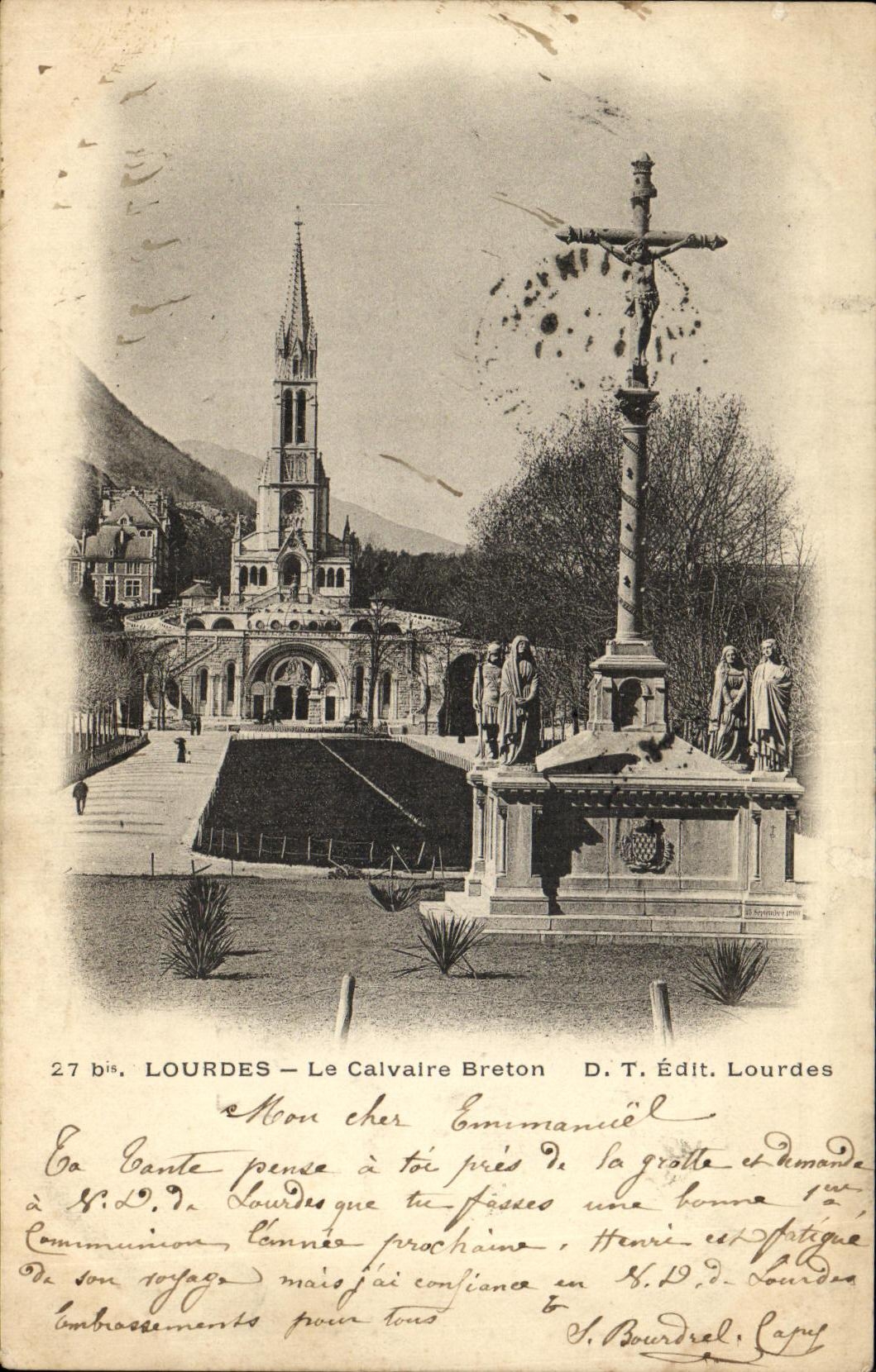 CPA Lourdes La Calvaire Breton
