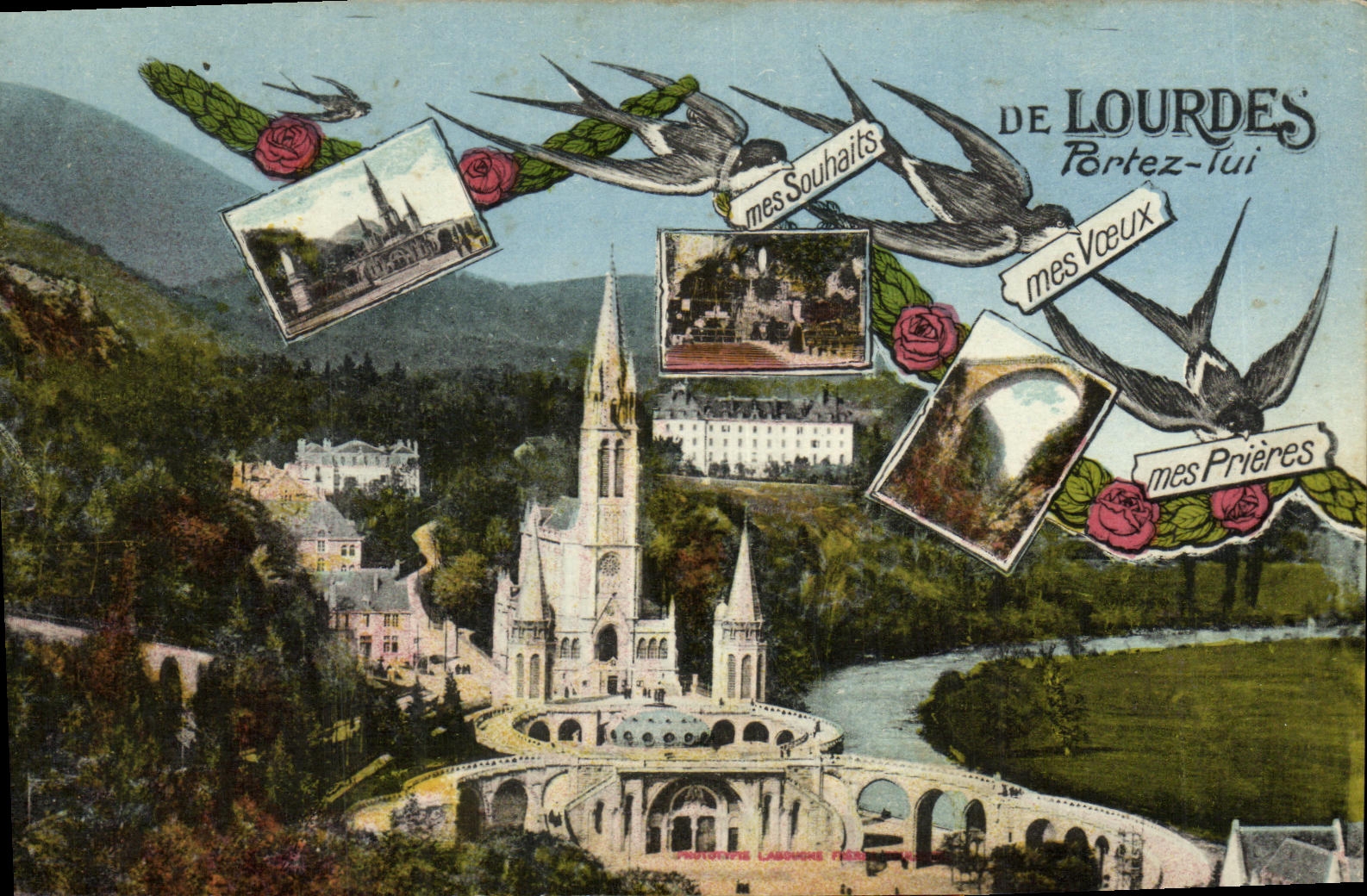 CPA De Lourdes Portez Lui Hirondelles 