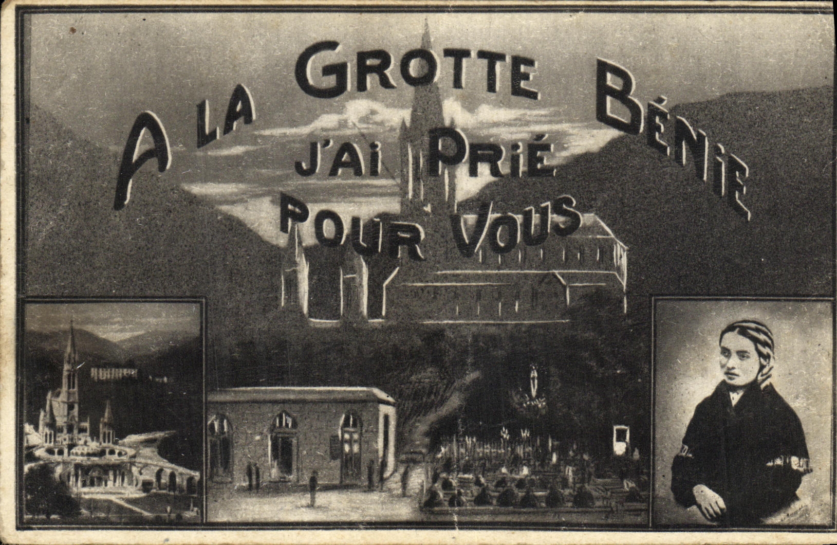 CPA Lourdes Souvenirs