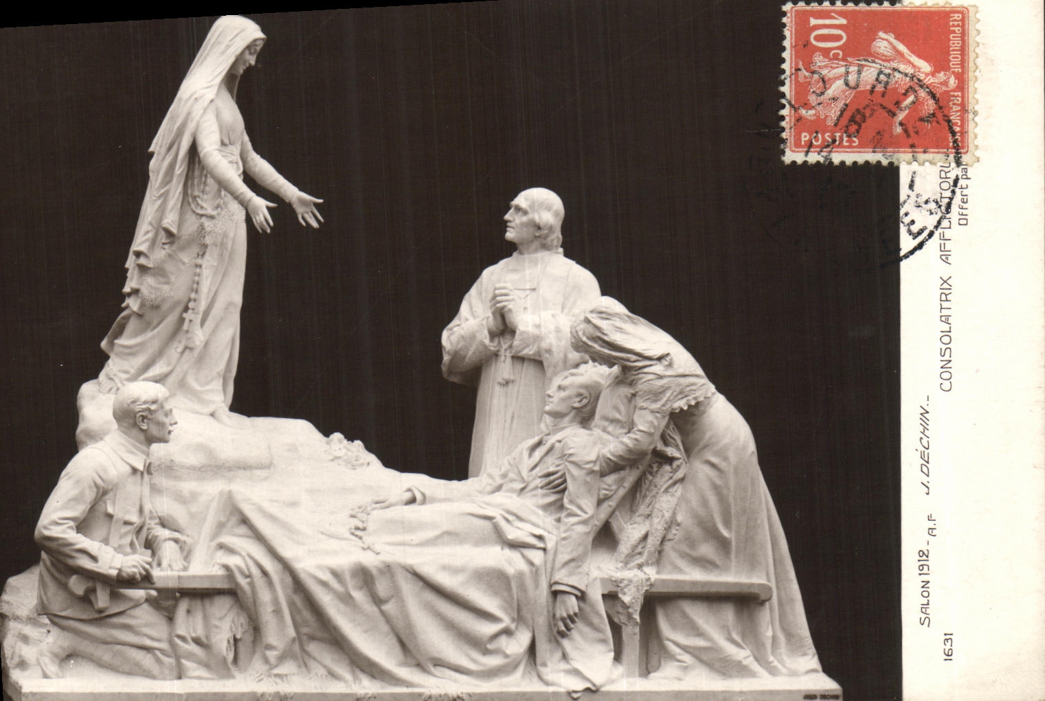 CPA Lourdes Salon 1912