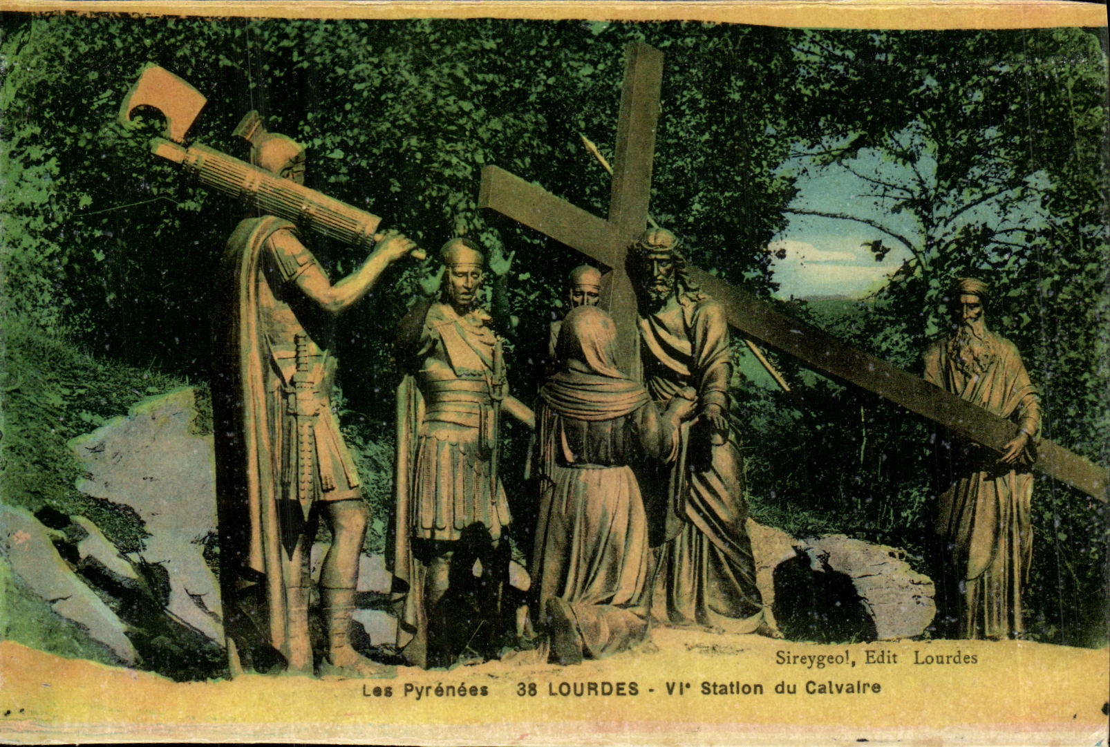 CPA Lourdes 6eme Station du Caivaire