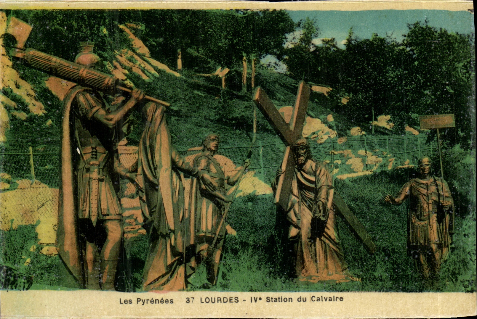 CPA Lourdes 4eme Station du Caivaire