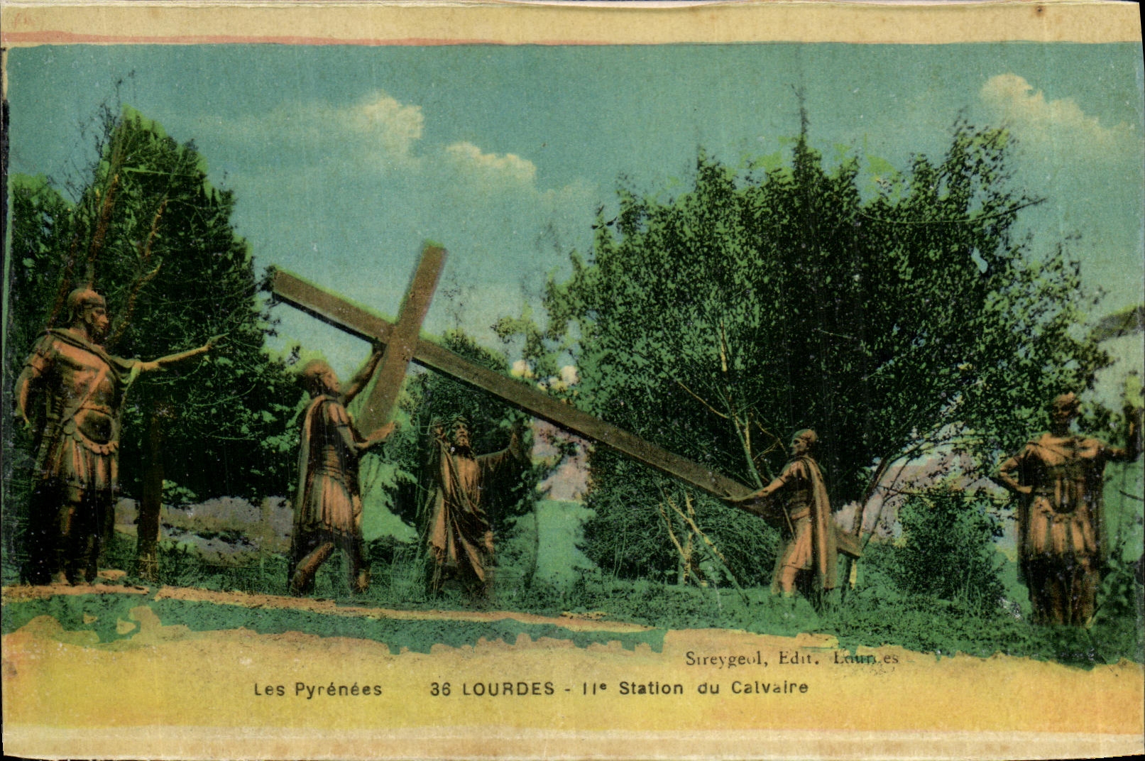 CPA Lourdes 2eme Station du Caivaire