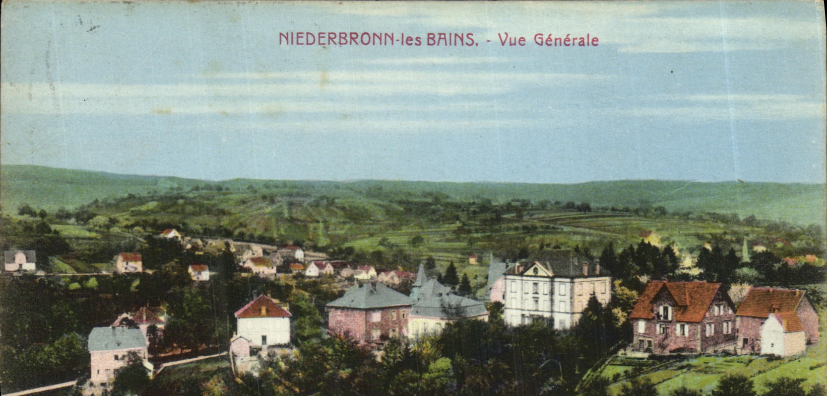 VINTAGE POSTCARD Niederbronn les Bains View