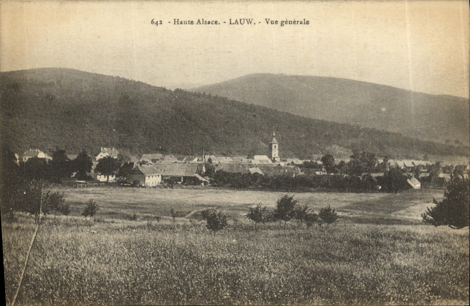 VINTAGE POSTCARD High Alsace Lauw View