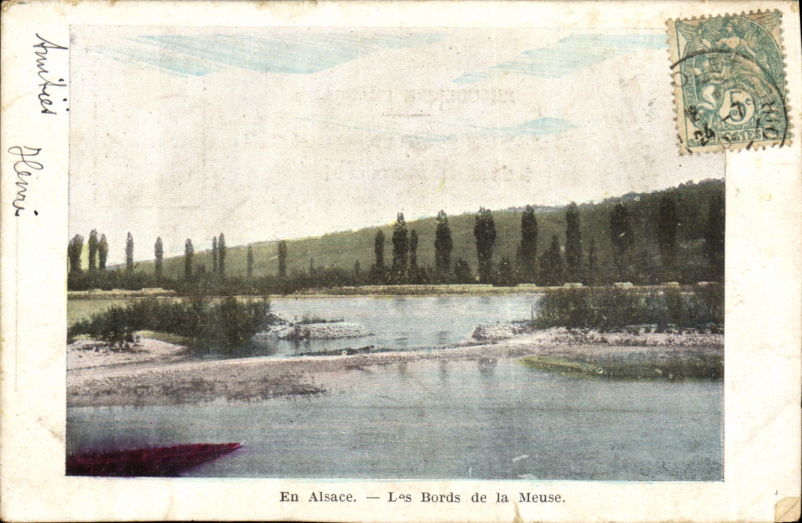 CPA En Alsace D Alsace Les Bords de la Meuse