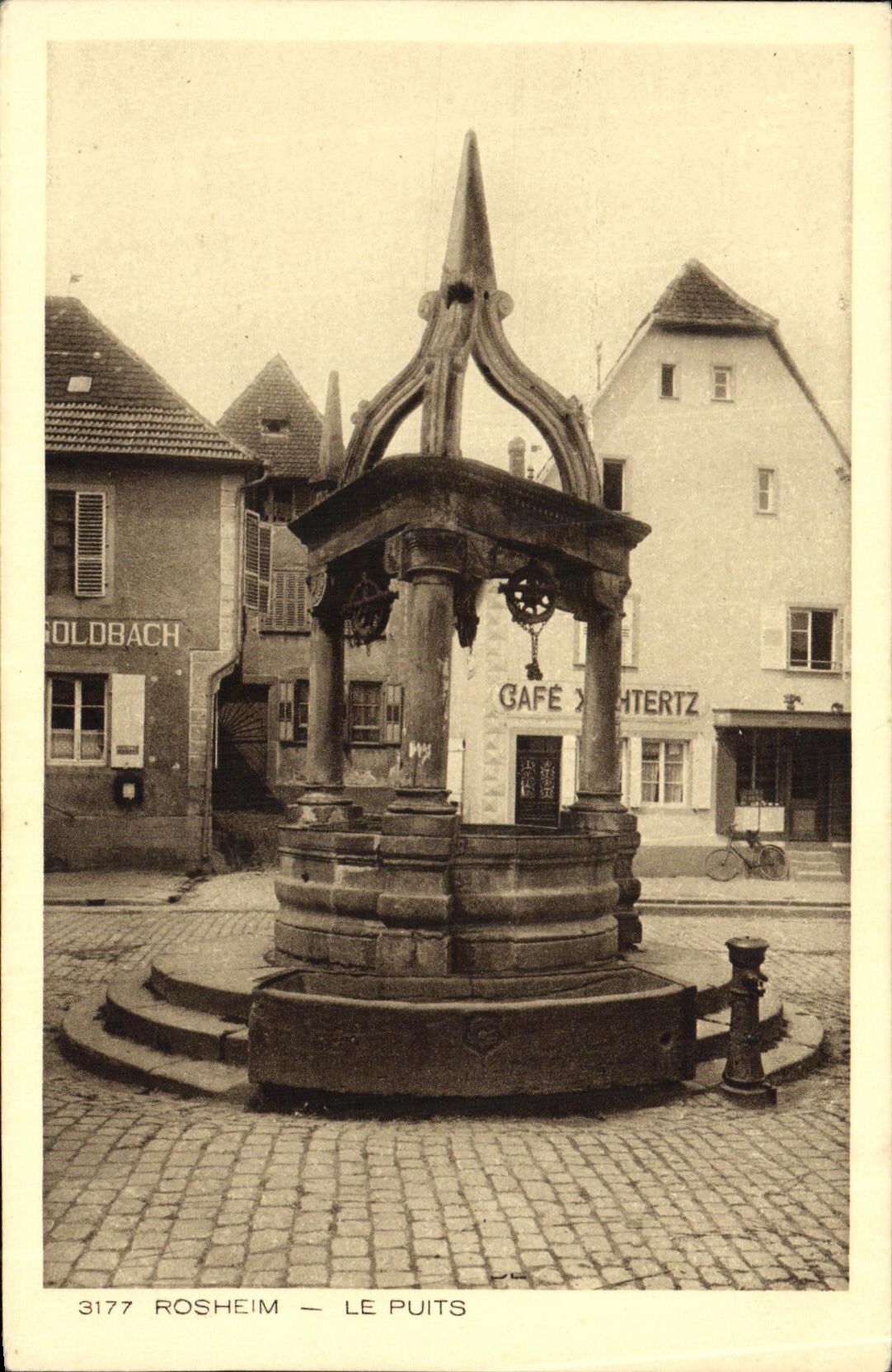 VINTAGE POSTCARD Rosheim the Well