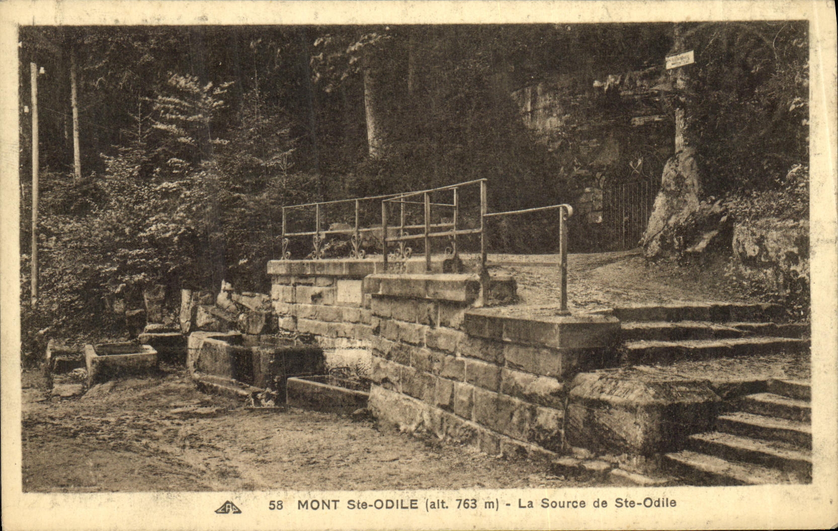 CPA Mont Sainte Odile La Source de Ste Odile