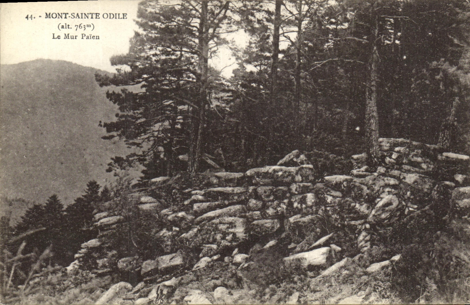 CPA Mont Sainte Odile Le Mur Paien