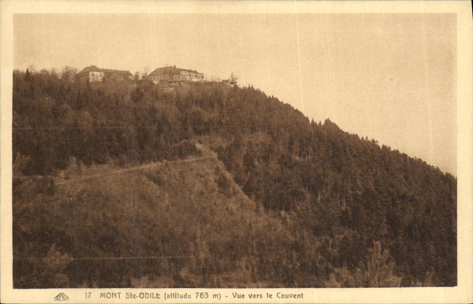 CPA Mont Sainte Odile Vue Vers le Couvent