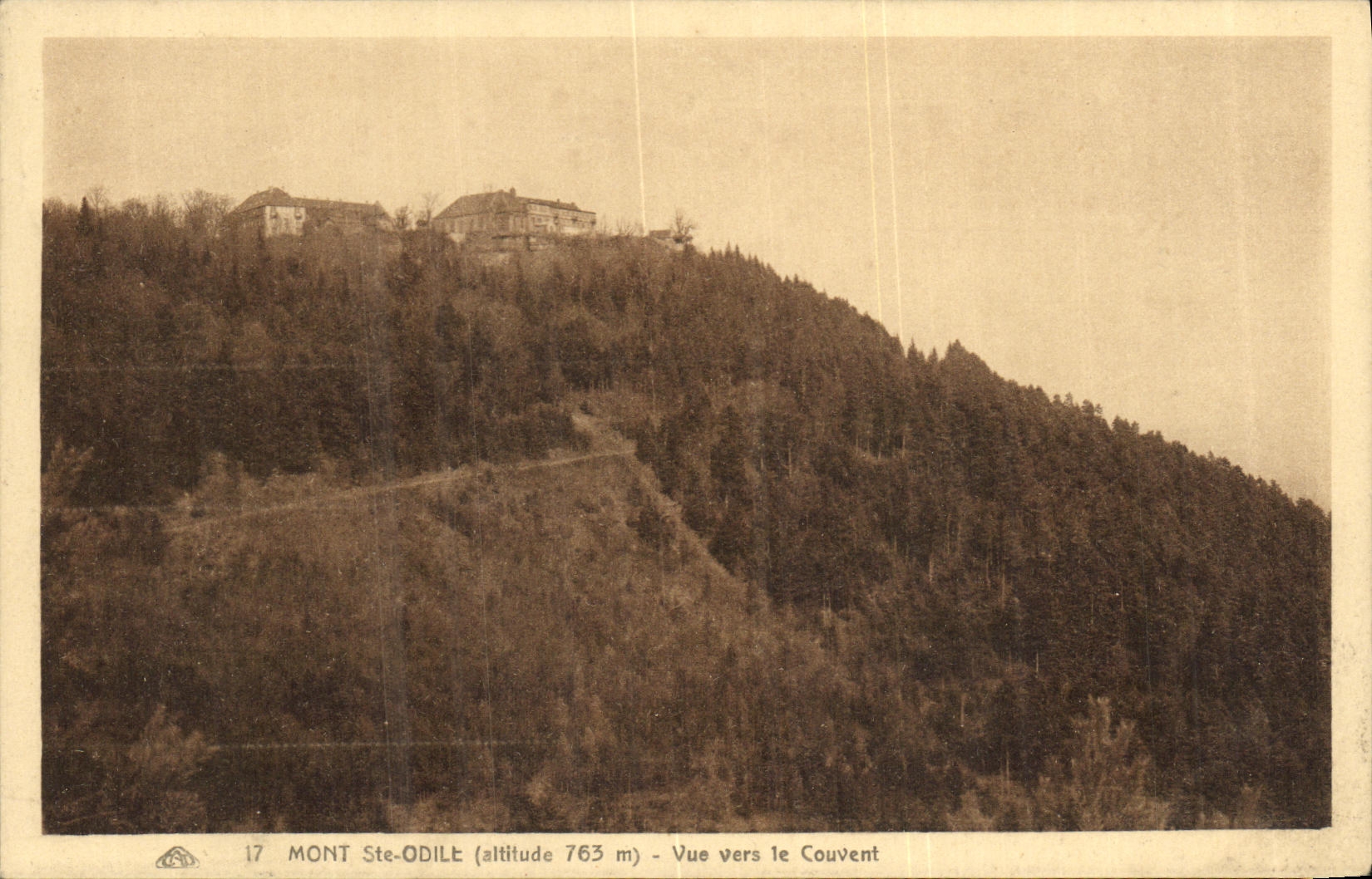 CPA Mont Sainte Odile Vue Vers le Couvent