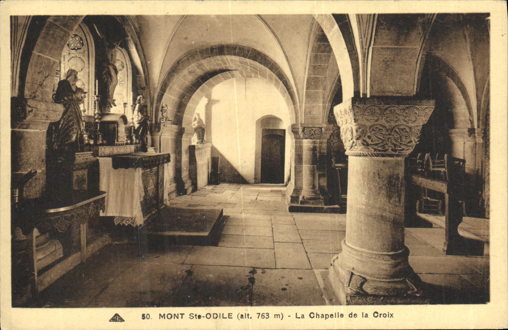 CPA Mont Sainte Odile La Chapelle de la Croix