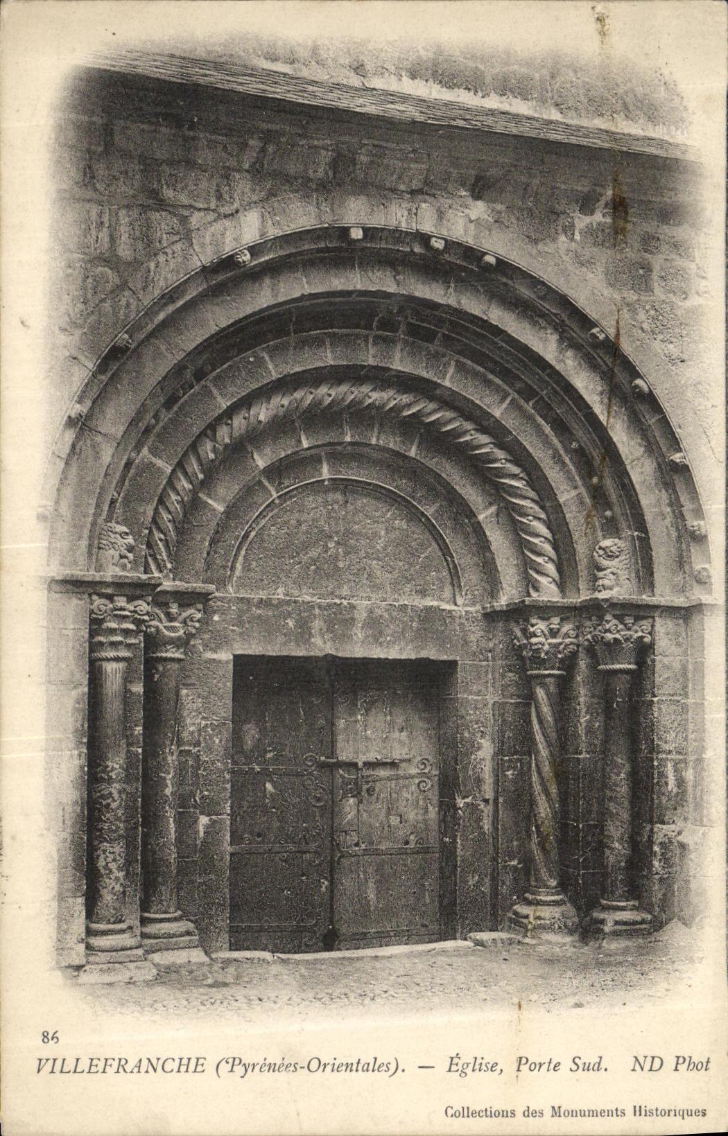 CPA Villefranche Eglise Port Sud
