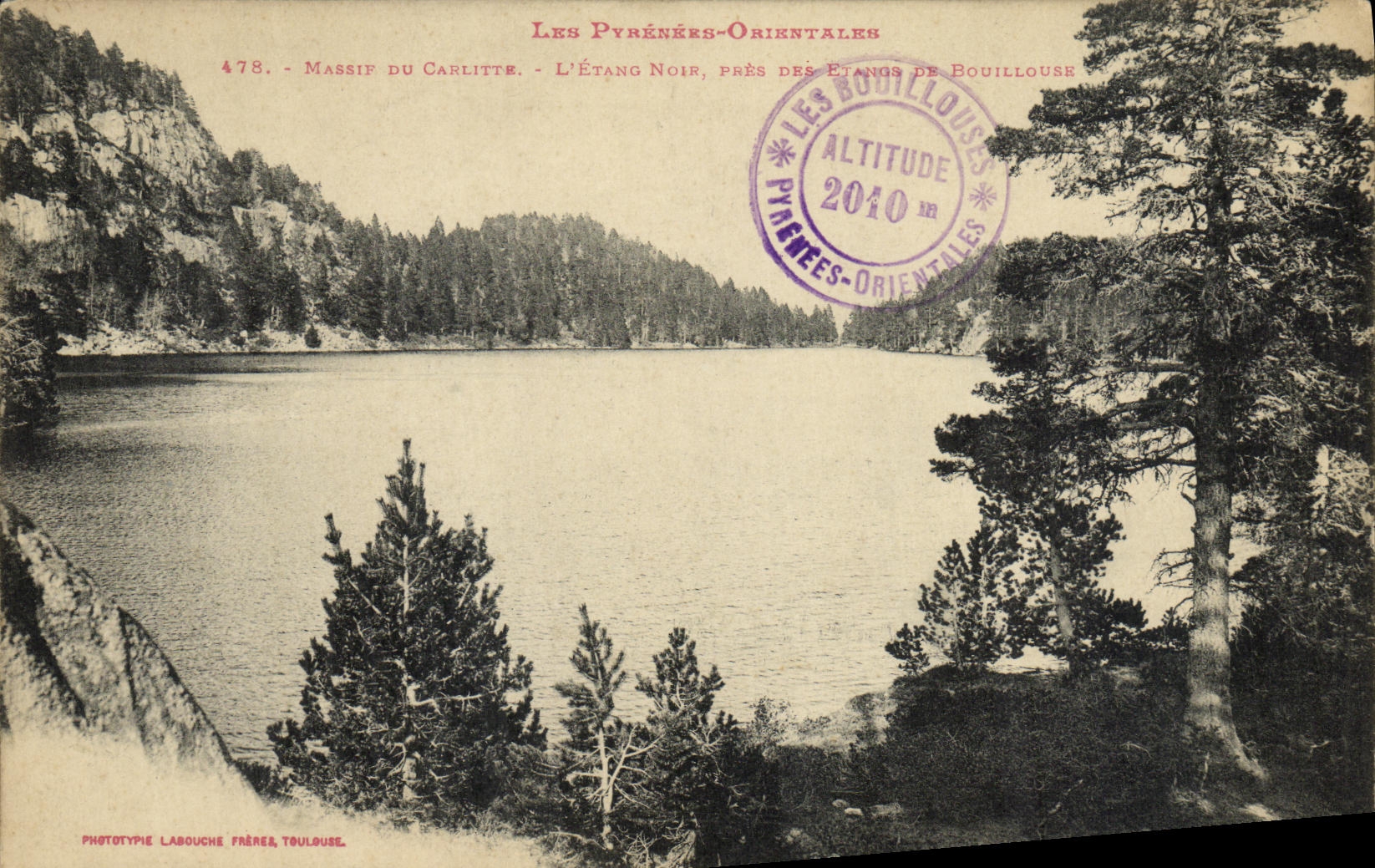 CPA Massif Du Carlitte L Etang noir pres des etangs de Bouillouse