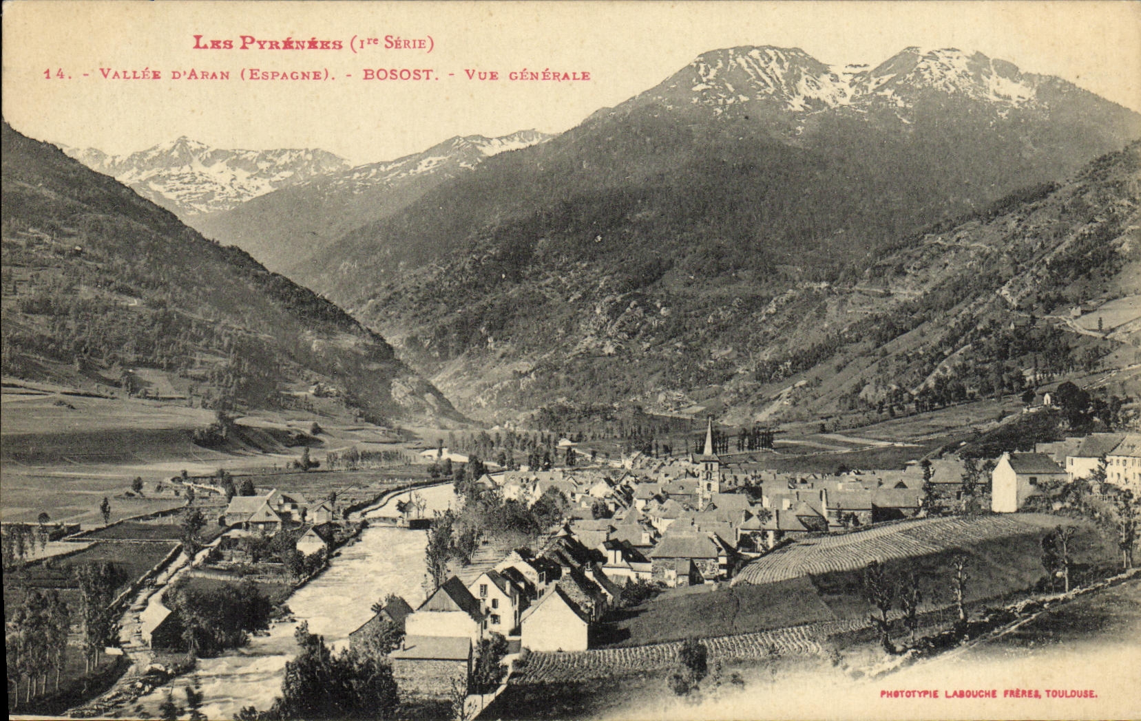 CPA Valles D Aran Bosost Vue Generale