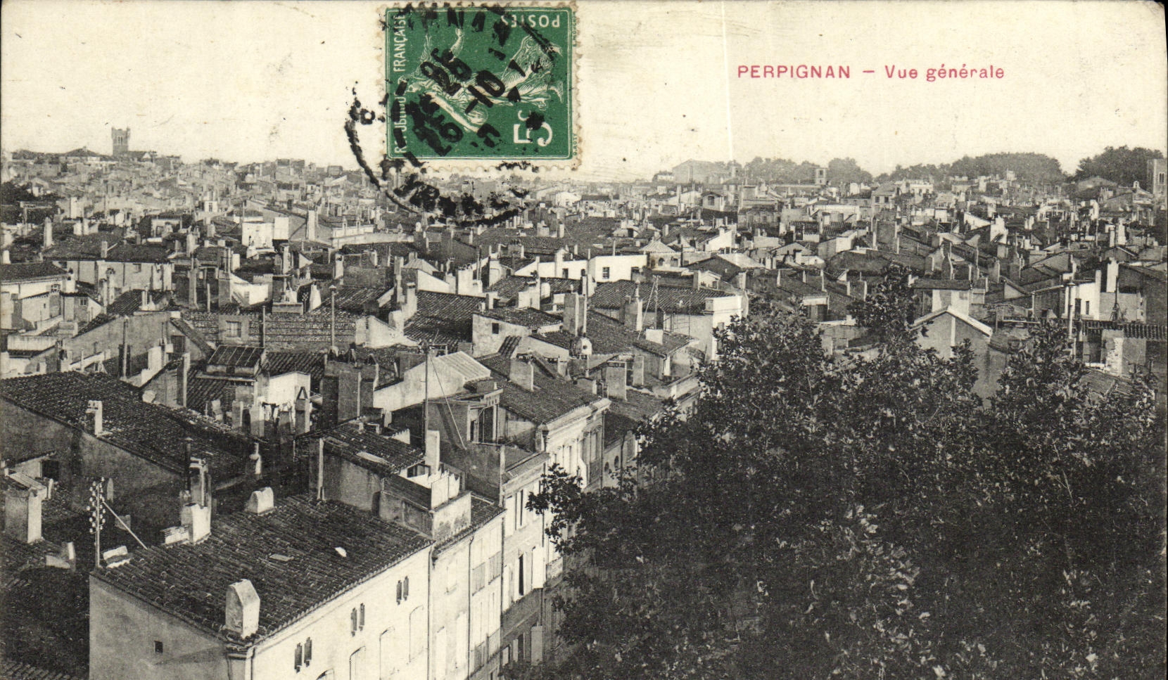 CPA Perpignan Vue Generale