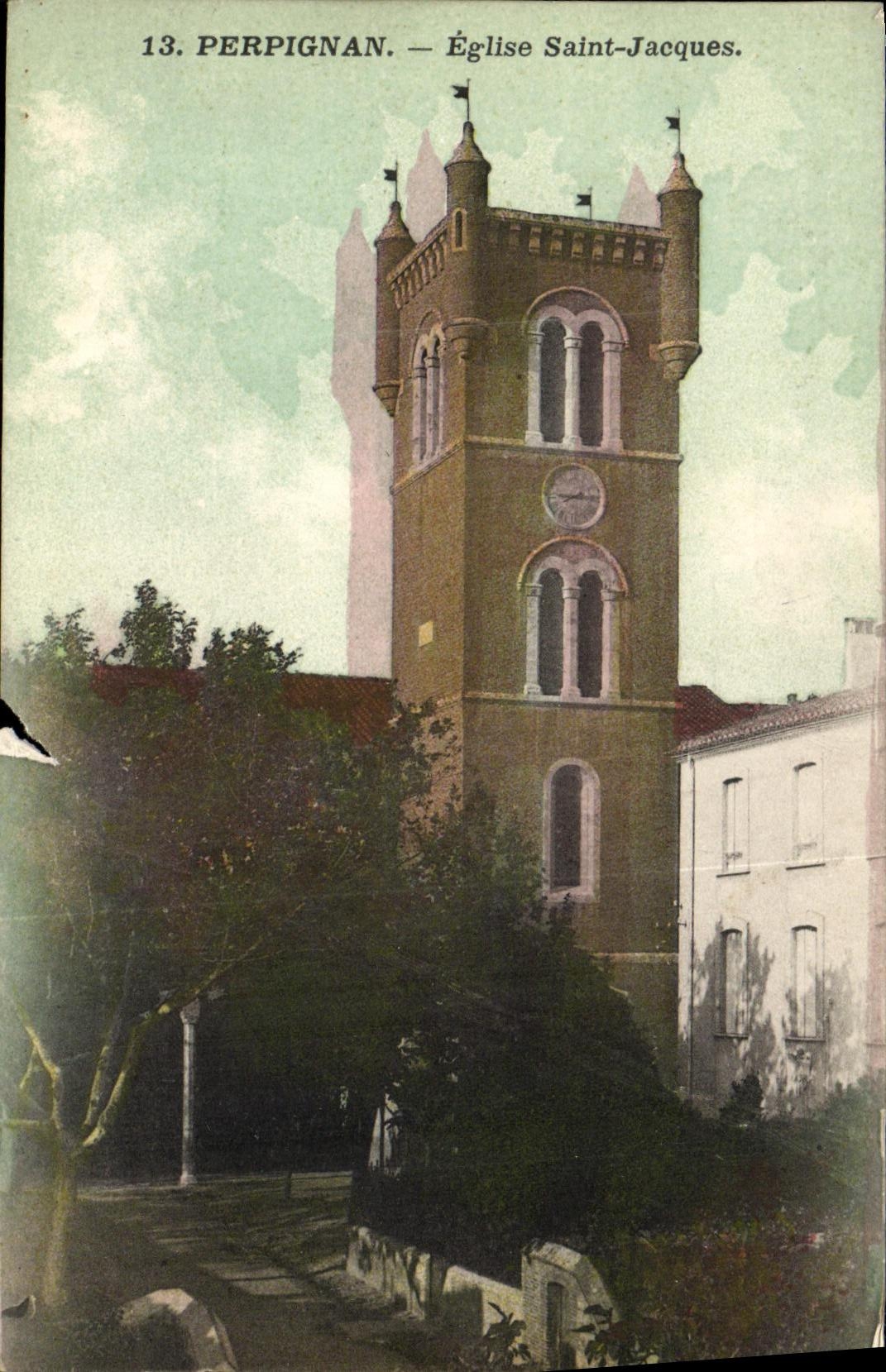 CPA Perpignan Eglise Saint Jacques