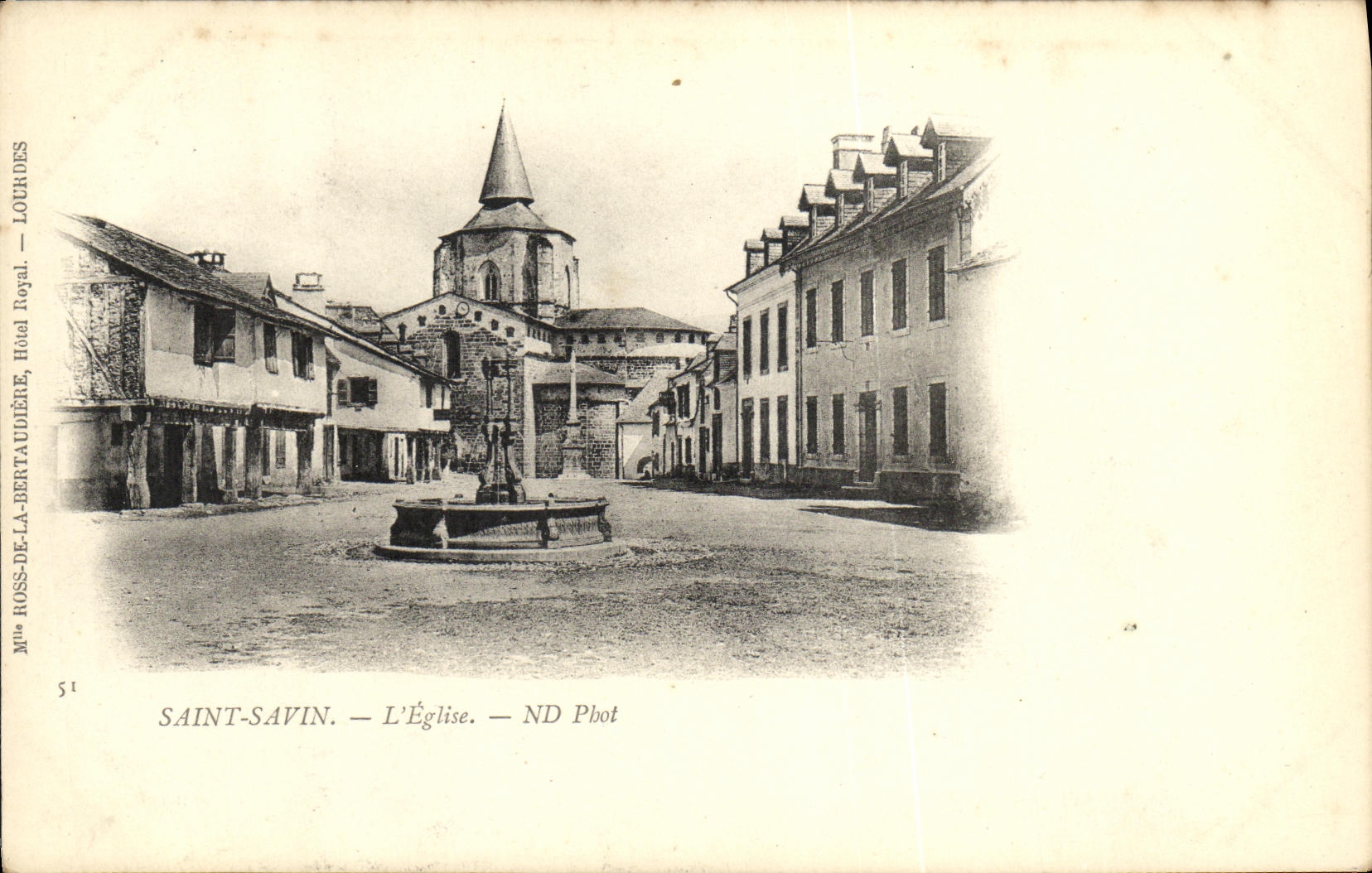 VINTAGE POSTCARD Holy Savin L Church