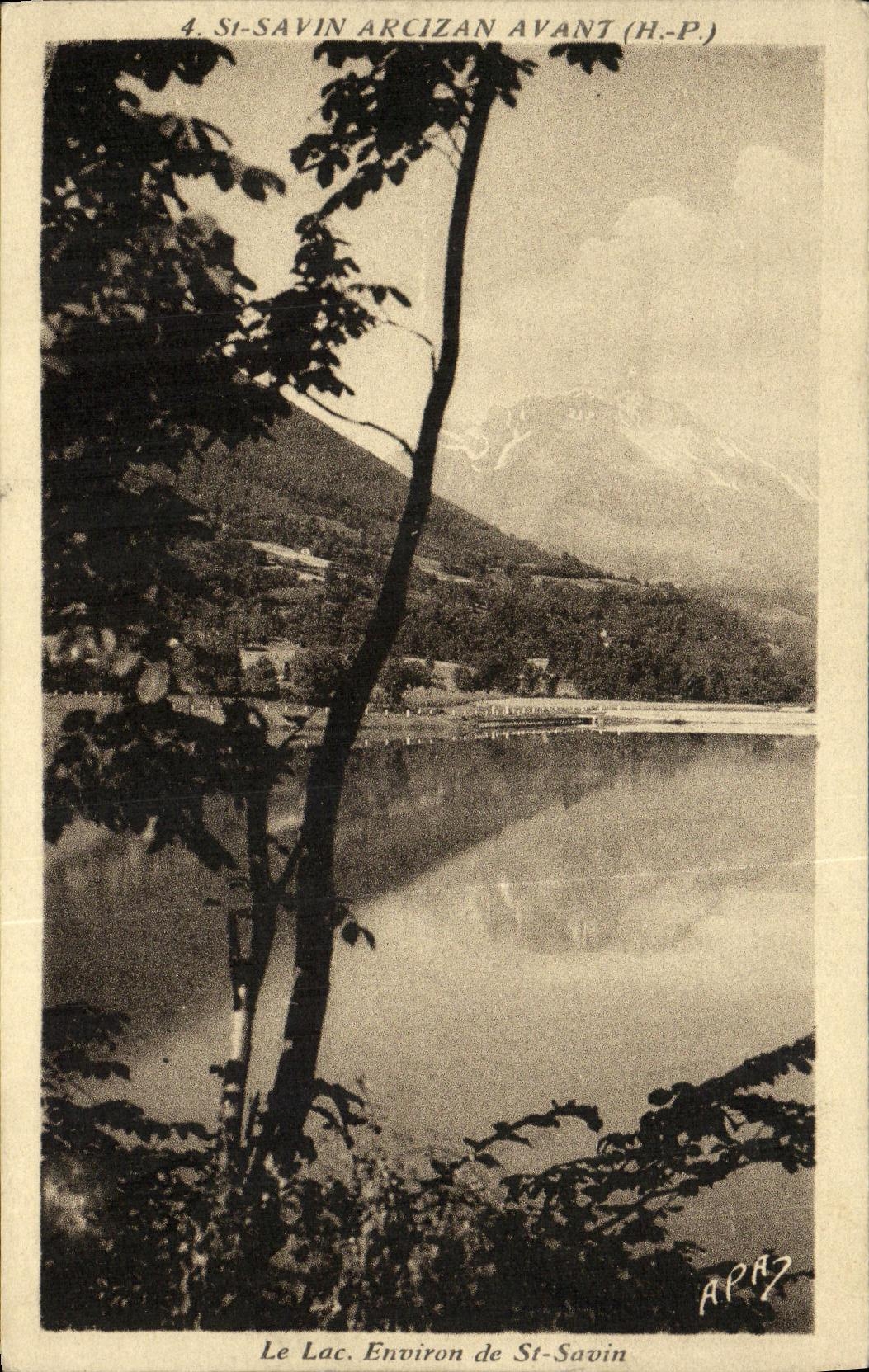 VINTAGE POSTCARD Holy Savin Laz Approximately of St Savin