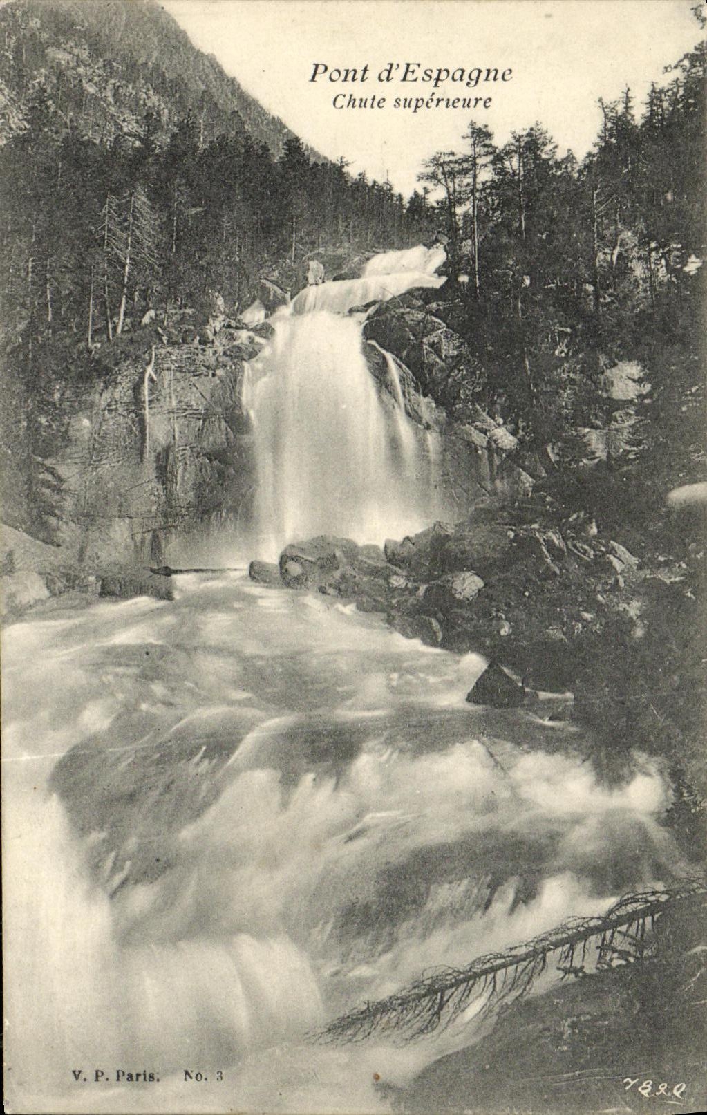 VINTAGE POSTCARD Pont D Spain Falls higher