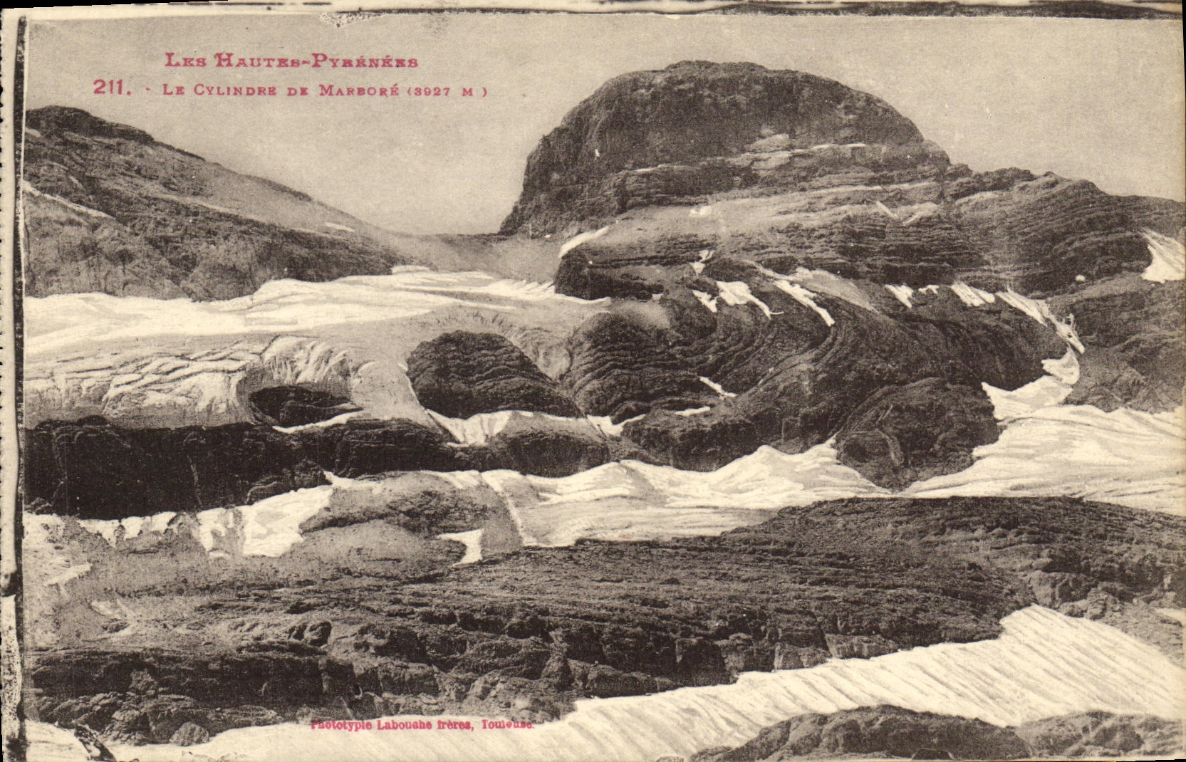 VINTAGE POSTCARD the cylinder of Marbore