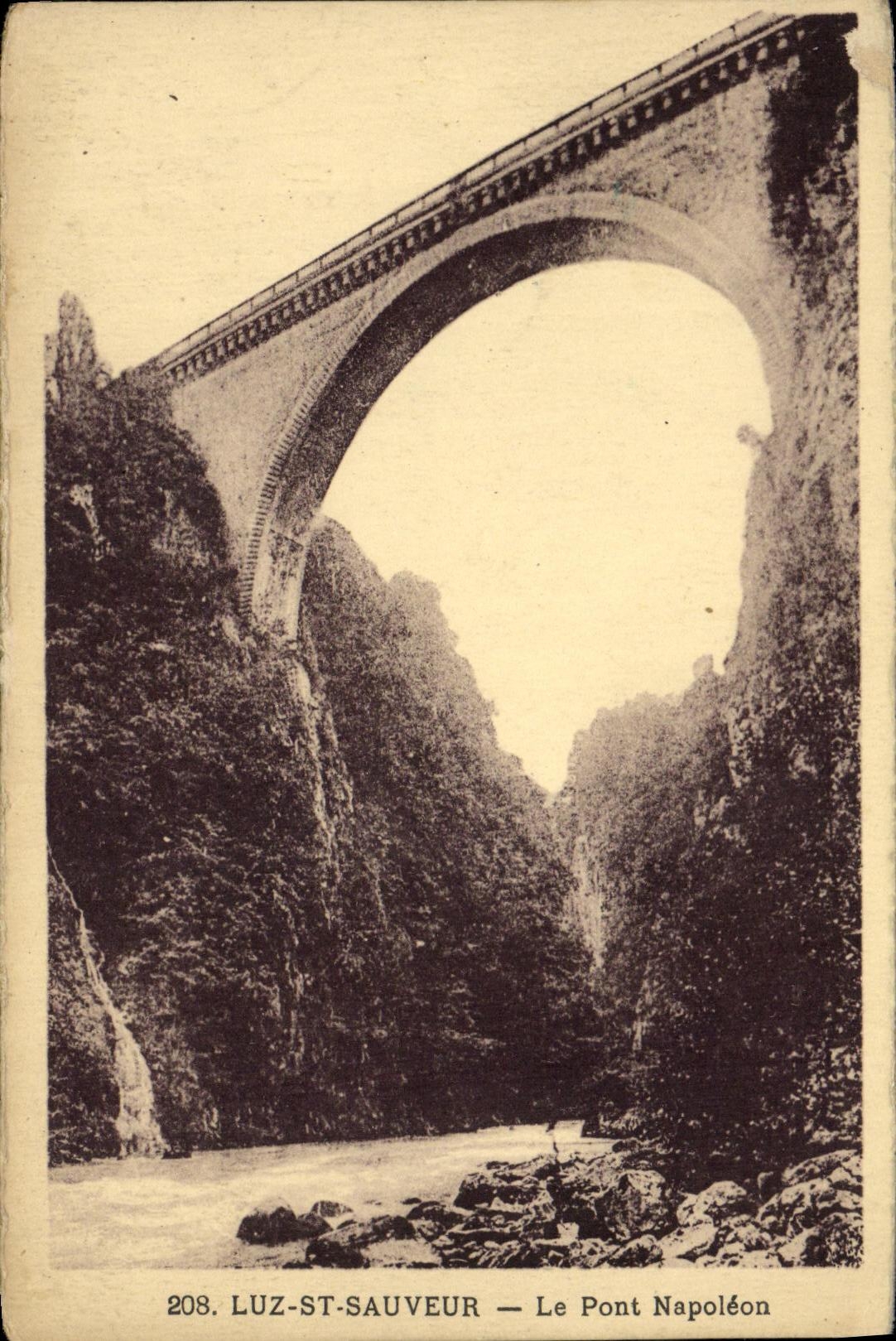 CPA Luz Saint Sauveur Le Pont Napoleon