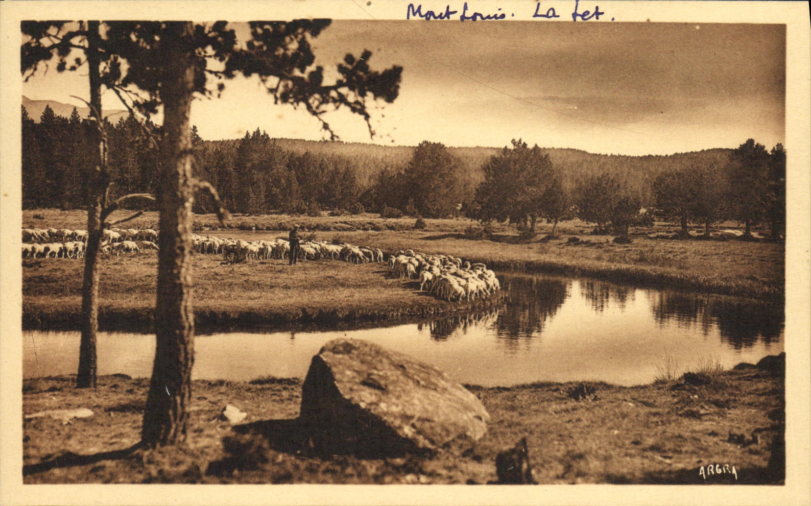 VINTAGE POSTCARD the Pyrenees Louis Mount