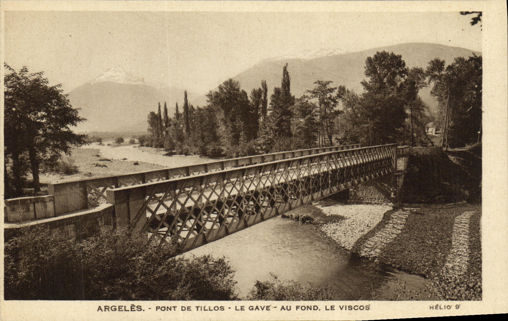 CPA Argeles Pont de Tillos Le Gave au Fond le Viscos